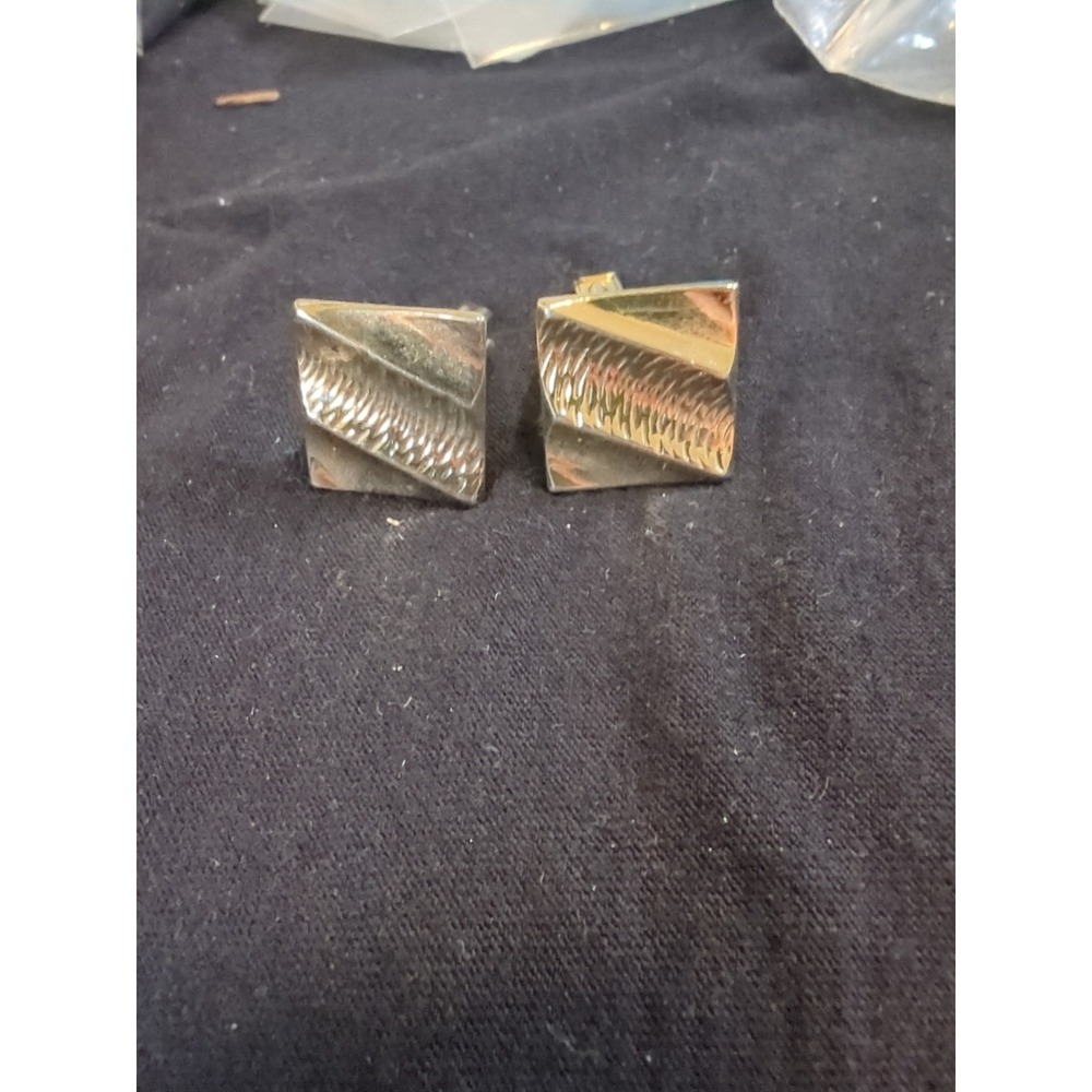 Vintage Gold Toned Bullet Backed Cufflinks